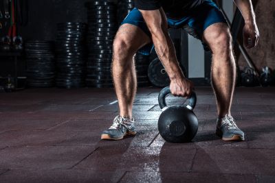 Soundproof CrossFit Gym Dropping Weights