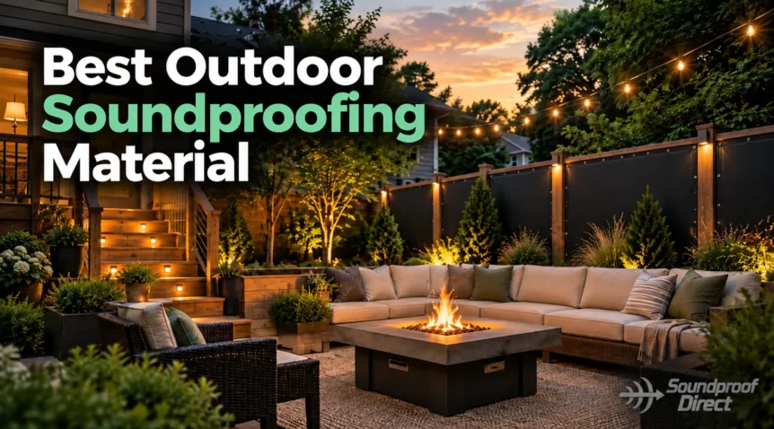 Best Outdoor Soundproofing Material: What Actually Blocks Noise