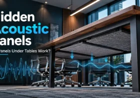 Hidden Acoustic Panels: Do Panels under Tables Work?