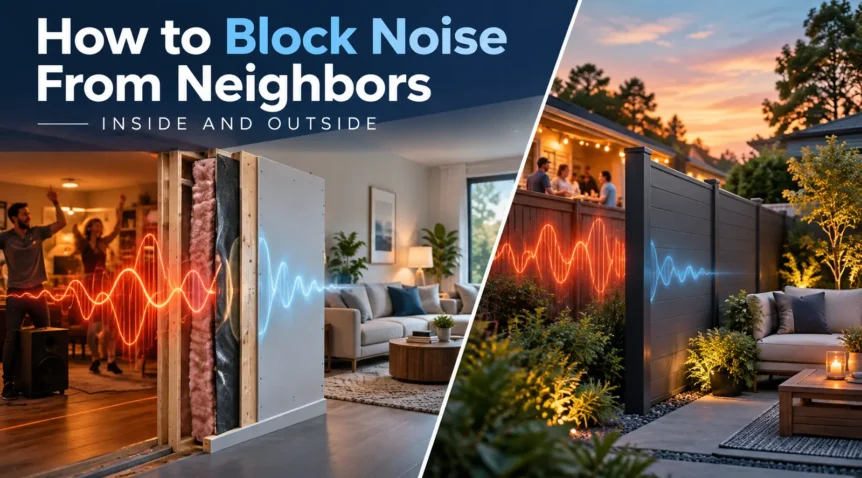 How to Block Noise From Neighbors: Inside and Outside