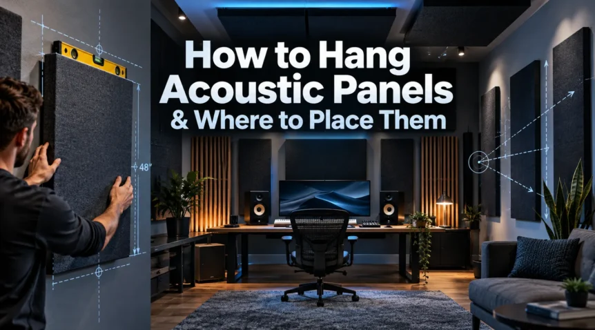 How to Hang Acoustic Panels and Where to Place Them