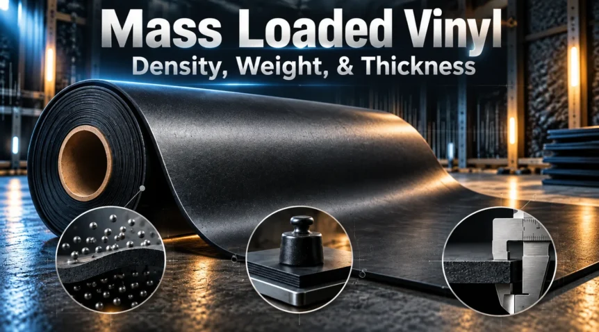 Mass Loaded Vinyl Density, Weight and Thickness Chart